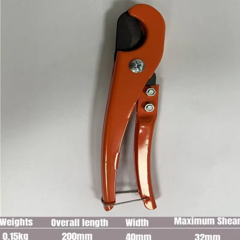 PVC Pipe Cutter Heavy Duty Labor-Saving Hose Scissors PVC PU PP PE Cutter Hose Hand Tools Pipe Shears Plumber Work Tools Cutting