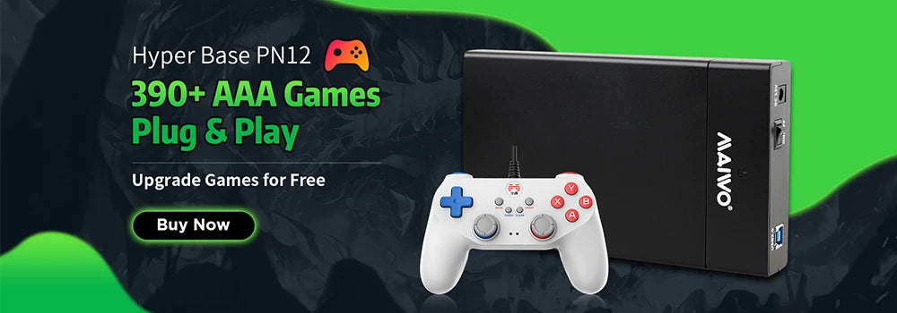 500GB Gaming HDD Launcbox System Emulator Console for PS4/PS3/Switch/PS2/Wii/Wiiu with 3700+ 3D/PC Games for Windows PC/Laptop