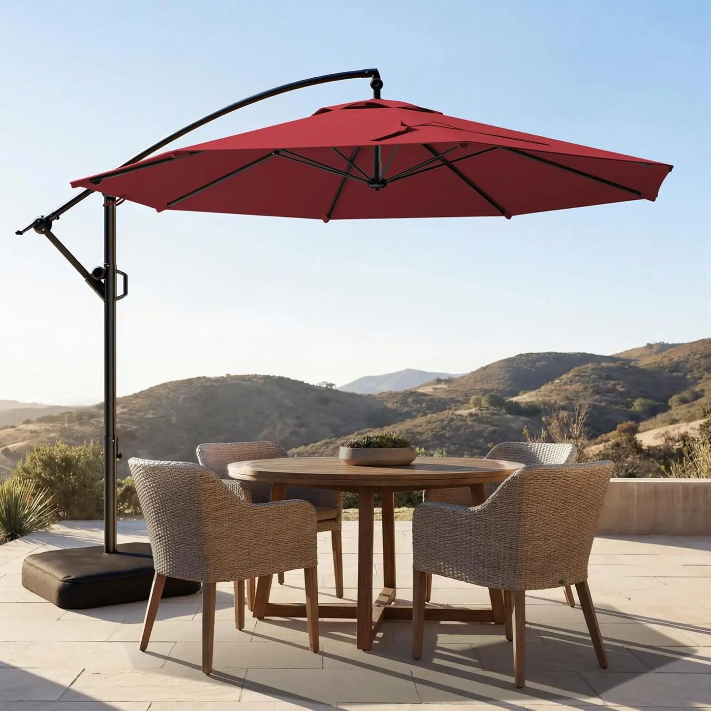 Cantilever Offset Patio Umbrella Base Included