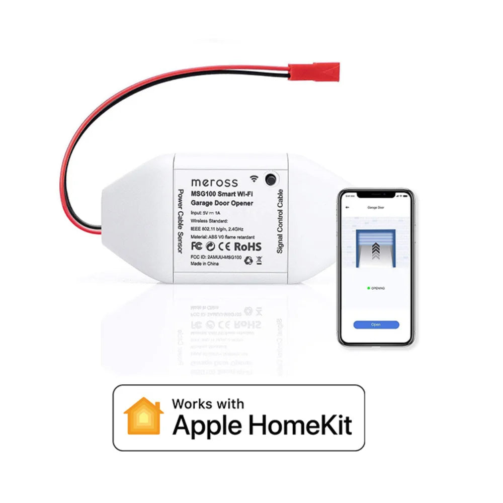 Meross HomeKit Smart WiFi Garage Door Opener MSG100 With Security Alarm Function Remote Control Shipping from US