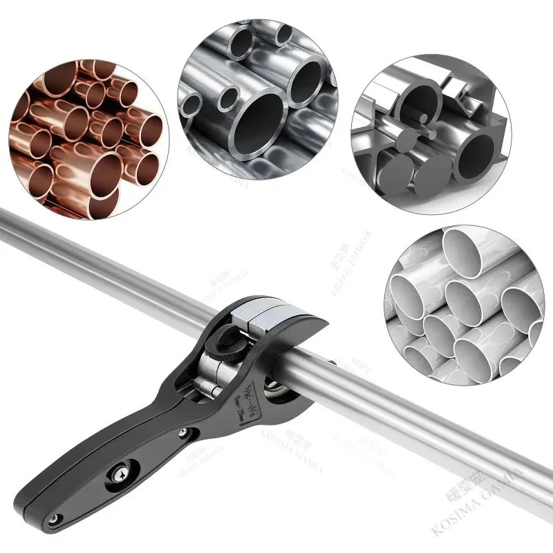 Versatile Ratchet Tube Cutter for Plumbing Repair Cuts Copper Aluminum Iron Stainless Steel PPR PE Pipes Easily Cutter Tool