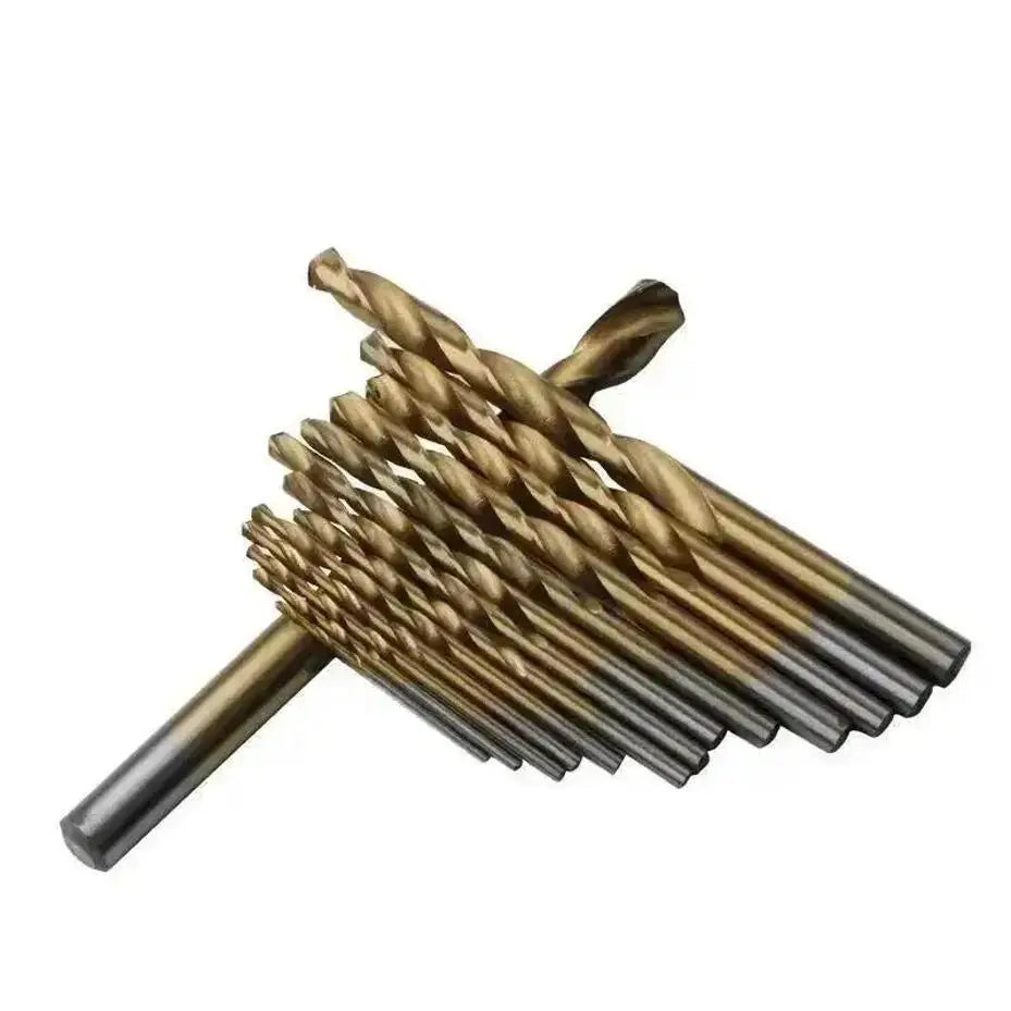 99 Pcs Titanium Coated Twist Drill Bit Set, 4241 HSS 135° Tip Metric Drill Bits Size From 1.5-10mm For Metalworking, Woodworking