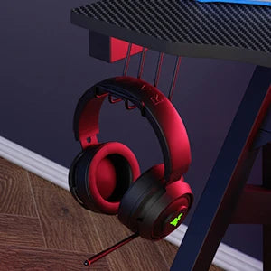 BestOffice Gaming Desk Computer Desk 47 Inch Home Office Extra Large Modern Ergonomic Black PC Carbon Fiber Gamer Workstation