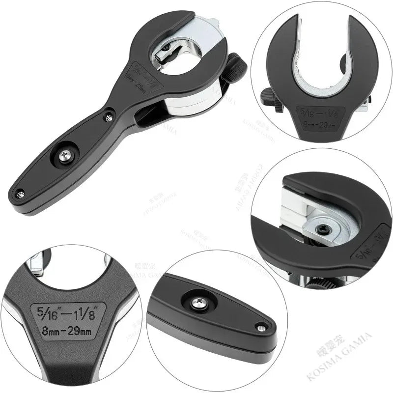 Versatile Ratchet Tube Cutter for Plumbing Repair Cuts Copper Aluminum Iron Stainless Steel PPR PE Pipes Easily Cutter Tool