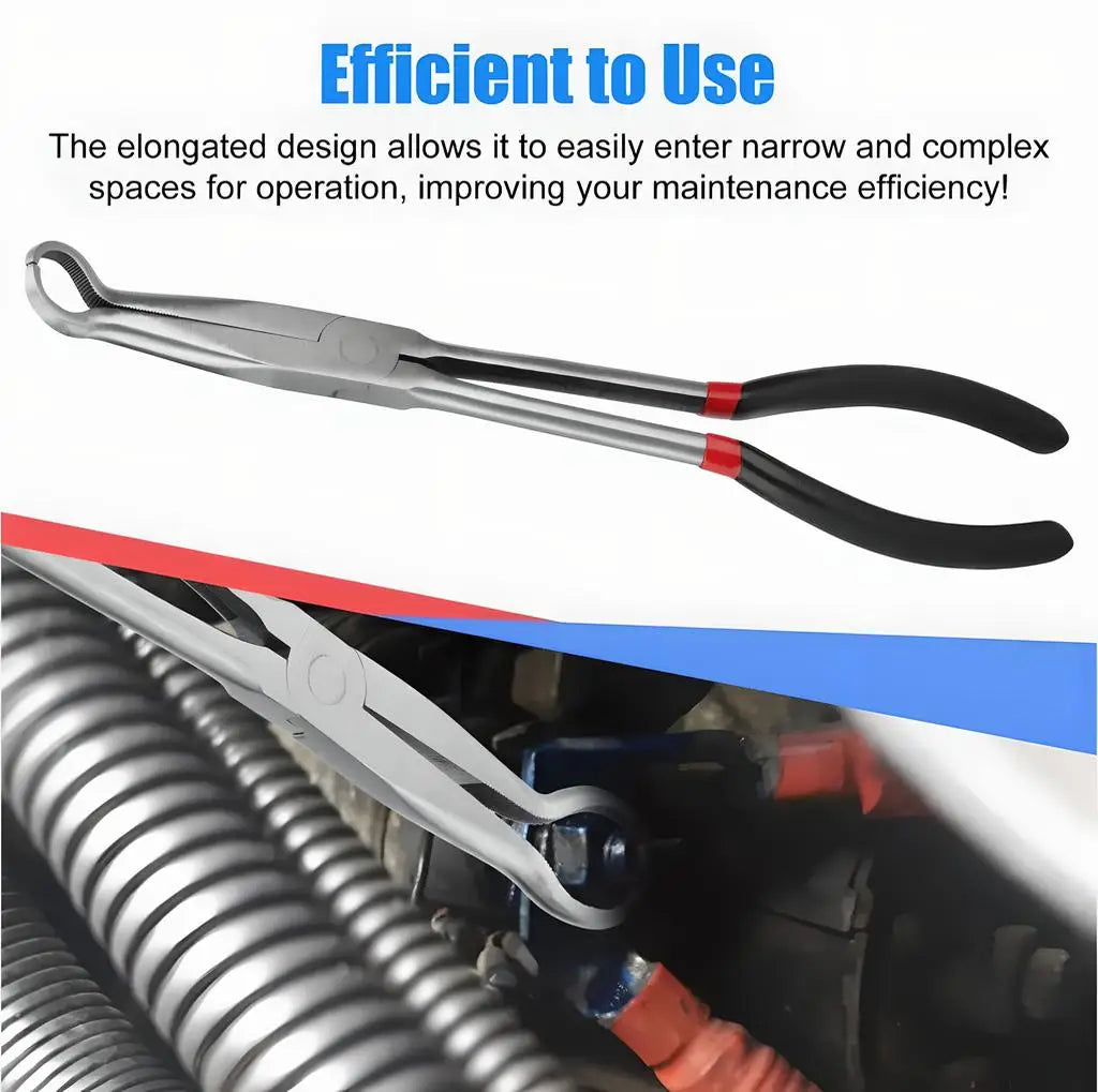 11inch Hand-held Disassembly Tools Removal Pliers Electrical Disconnect Spark Plug Removal Pliers for Car Connectors Repair Tool