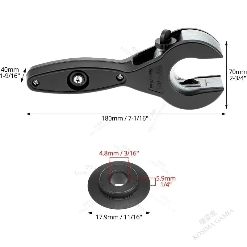 Versatile Ratchet Tube Cutter for Plumbing Repair Cuts Copper Aluminum Iron Stainless Steel PPR PE Pipes Easily Cutter Tool