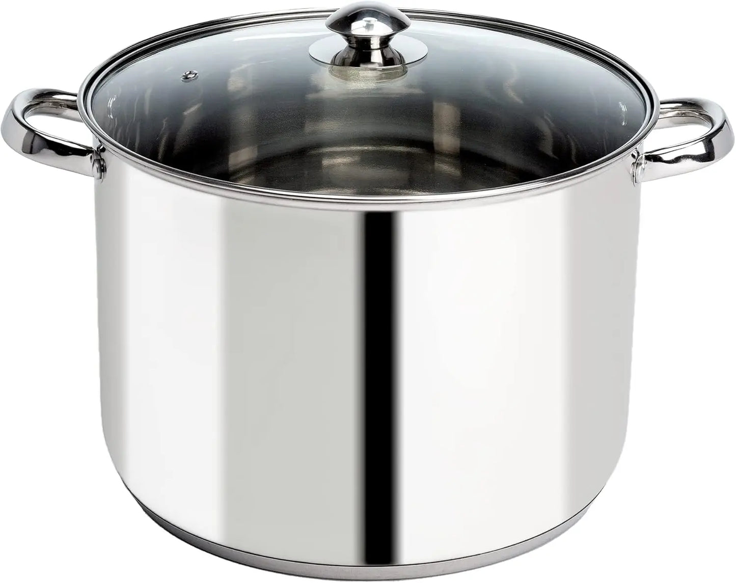 Stainless Steel Sauce Pan with Glass Lid, Induction Ready, Oven & Dishwasher Safe 2-Quart Cooking Pot