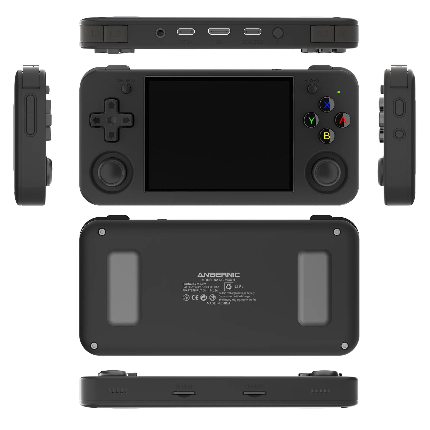 Anbernic RG35XX H Retro Handheld Game Console Dual Joystick Design 3.5" HD Screen High-Capacity Lasts up to 8 Hours 5G WiFi HDMI