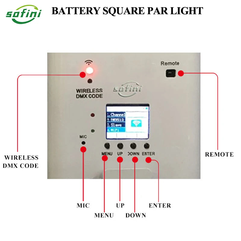 8PCS/ Lot  6x18w Wireless Battery Par With Flight Case RGBWA+UV WIFI APP Control Light For DJ Disco Wedding Stage Lighting