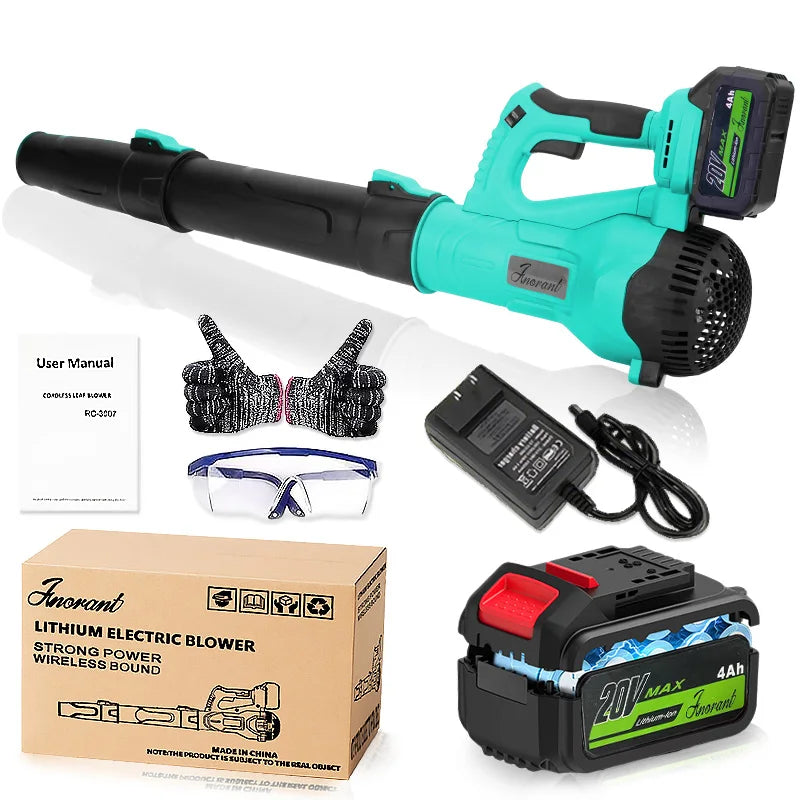 Ultra-high power leaf blower cordless blower garden leaves suitable for garden cleaning, dust removal and snow removal