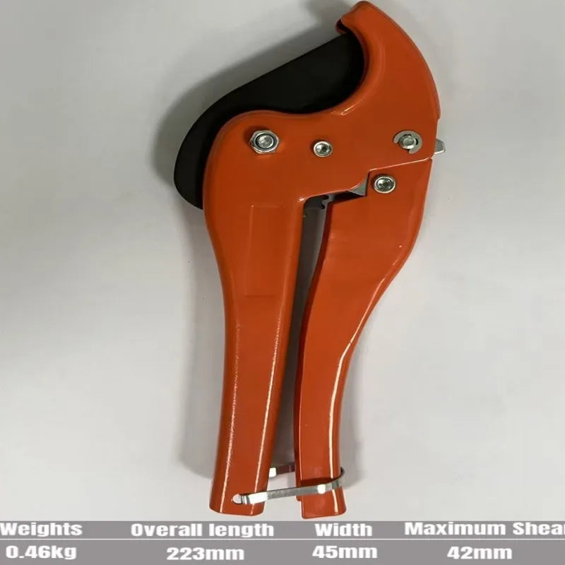 PVC Pipe Cutter Heavy Duty Labor-Saving Hose Scissors PVC PU PP PE Cutter Hose Hand Tools Pipe Shears Plumber Work Tools Cutting