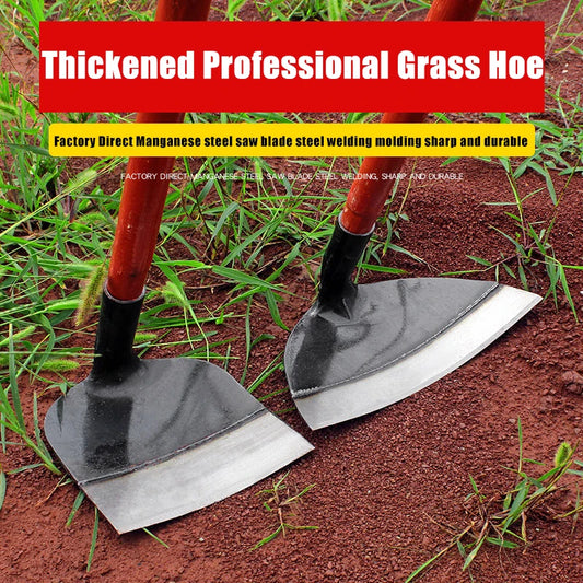 Manganese Steel Garden Hoe - Professional Gardening Weed Removal Machete Weed Remover Hand Tools for Planting Vegetables