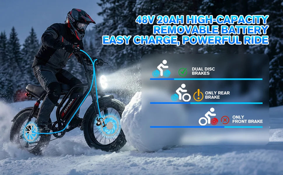 Hot 14 20 Inch Bike Electric,1000w 2000w Adjustable Front Brake Seat 30-50mph 48v 15a 17.5a 20a,for Two Wheels Electric Bicycle