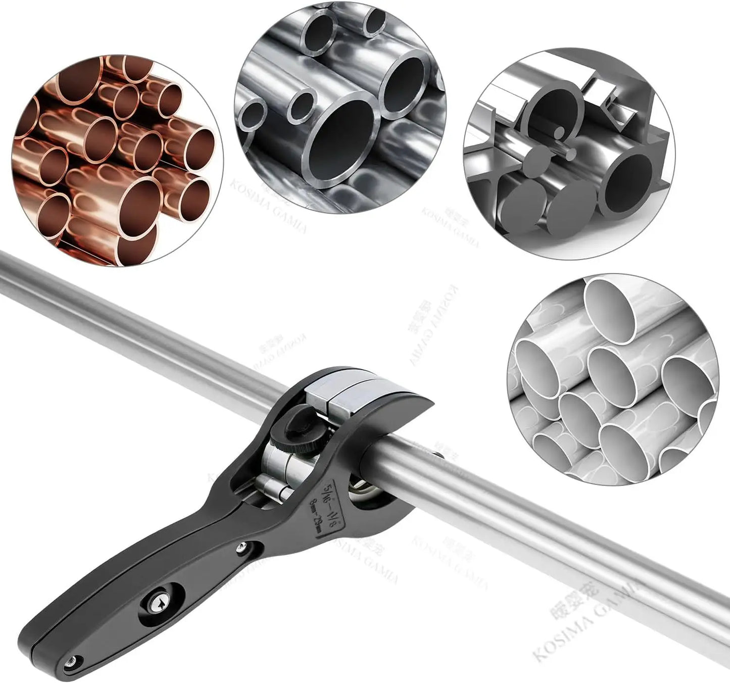 Versatile Ratchet Tube Cutter for Plumbing Repair Cuts Copper Aluminum Iron Stainless Steel PPR PE Pipes Easily Cutter Tool