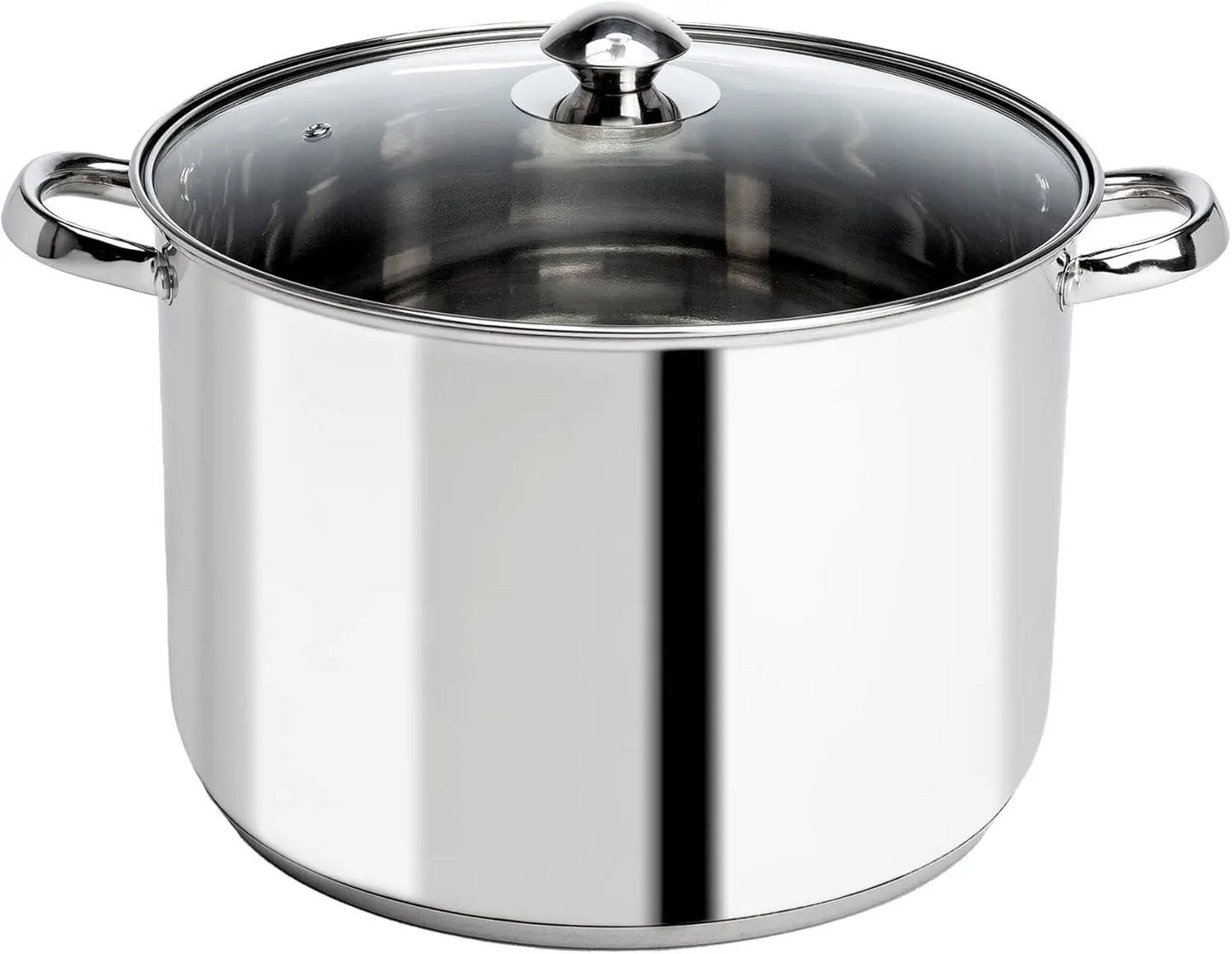Stainless Steel Sauce Pan with Glass Lid, Induction Ready, Oven & Dishwasher Safe 2-Quart Cooking Pot