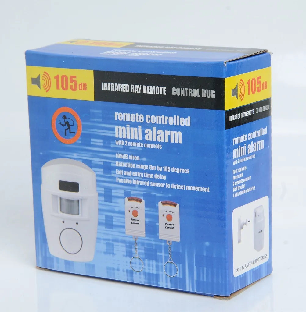 Wireless Motion Sensor Alarm Security Detector Indoor Outdoor Alert System with Remote Control for Home Garage