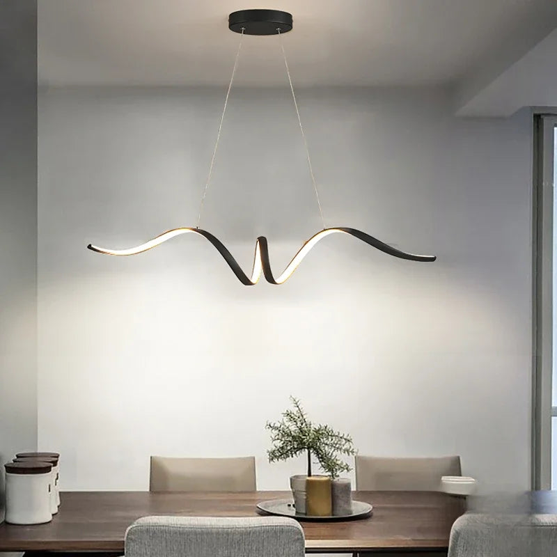 Nordic Modern Minimalism Pendant Lights Led Pendant Lamp Dining Room Kitchen Island Led Chandelier Dining Table Remote Control