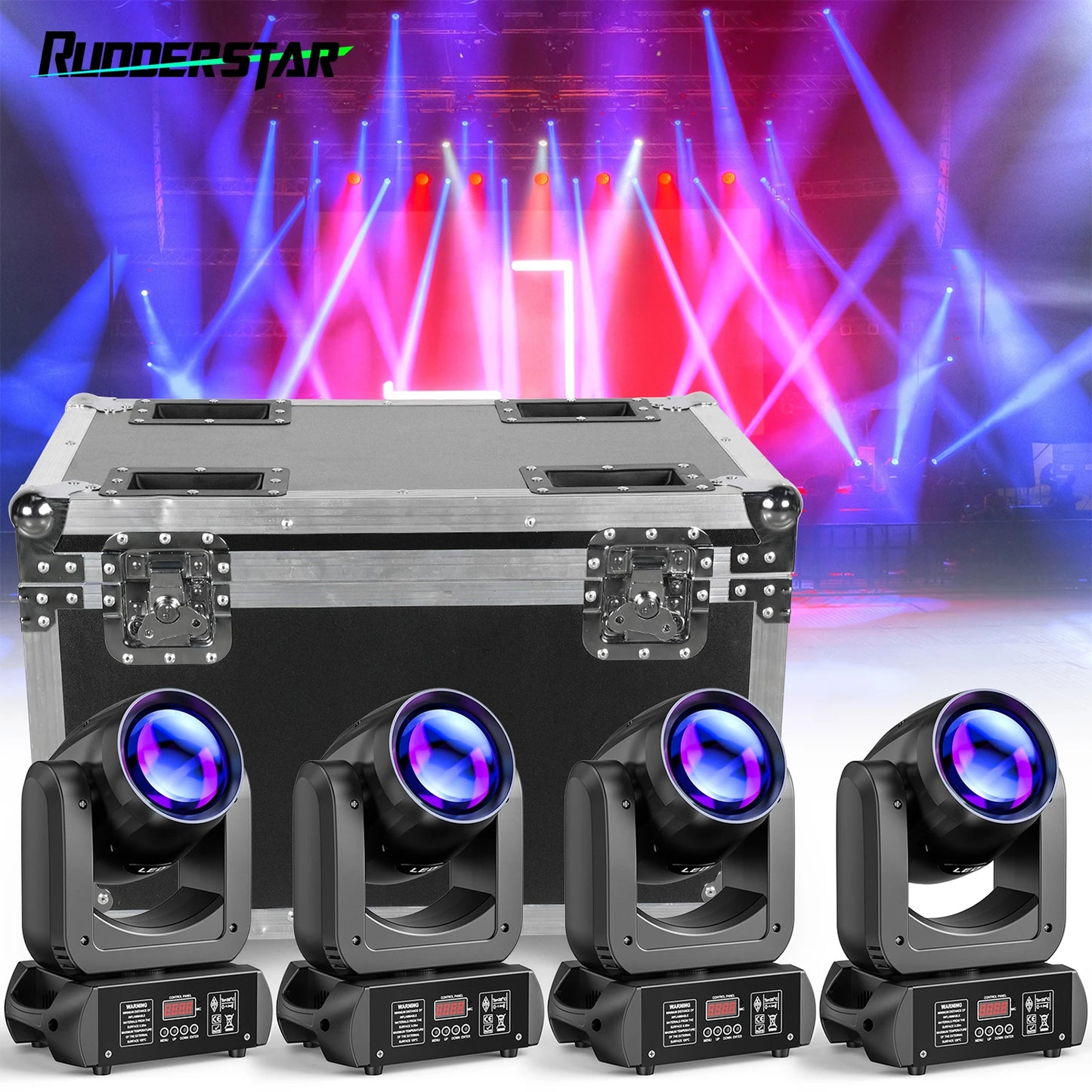 Flight Cases Heavy-duty Gator Case Airline Case with Built in Wheels and Retractable Tow Handle for 4PCS Moving Head Light