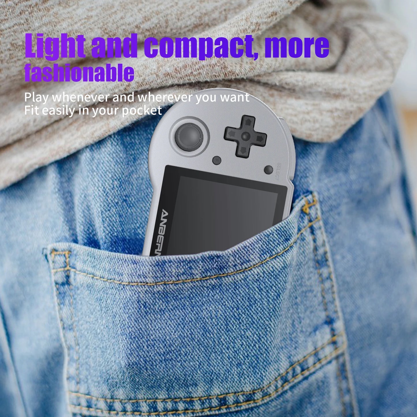Anbernic RG353P Retro Handheld Video Game Console 3.5-inch IPS Screen Dual OS System RK3566 Bluetooth HD 5G Wifi Games Player
