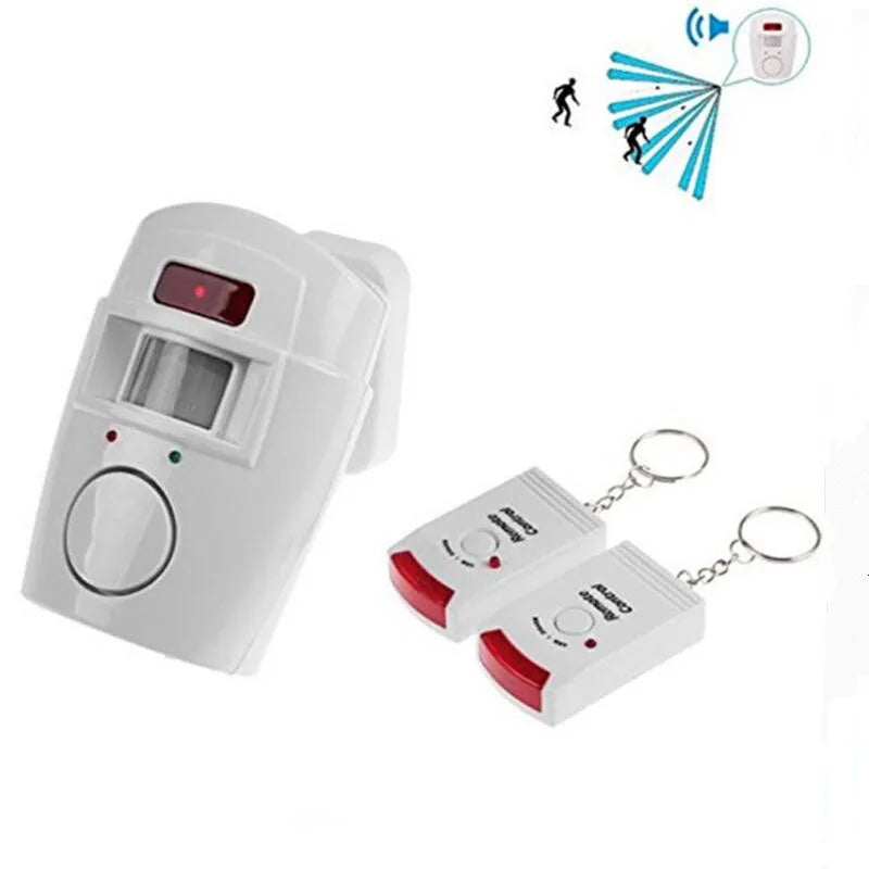 Wireless Motion Sensor Alarm Security Detector Indoor Outdoor Alert System with Remote Control for Home Garage