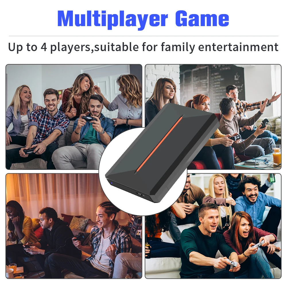 500GB Gaming HDD Launcbox System Emulator Console for PS4/PS3/Switch/PS2/Wii/Wiiu with 3700+ 3D/PC Games for Windows PC/Laptop