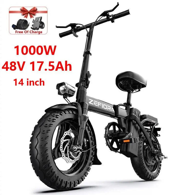 Hot 14 20 Inch Bike Electric,1000w 2000w Adjustable Front Brake Seat 30-50mph 48v 15a 17.5a 20a,for Two Wheels Electric Bicycle