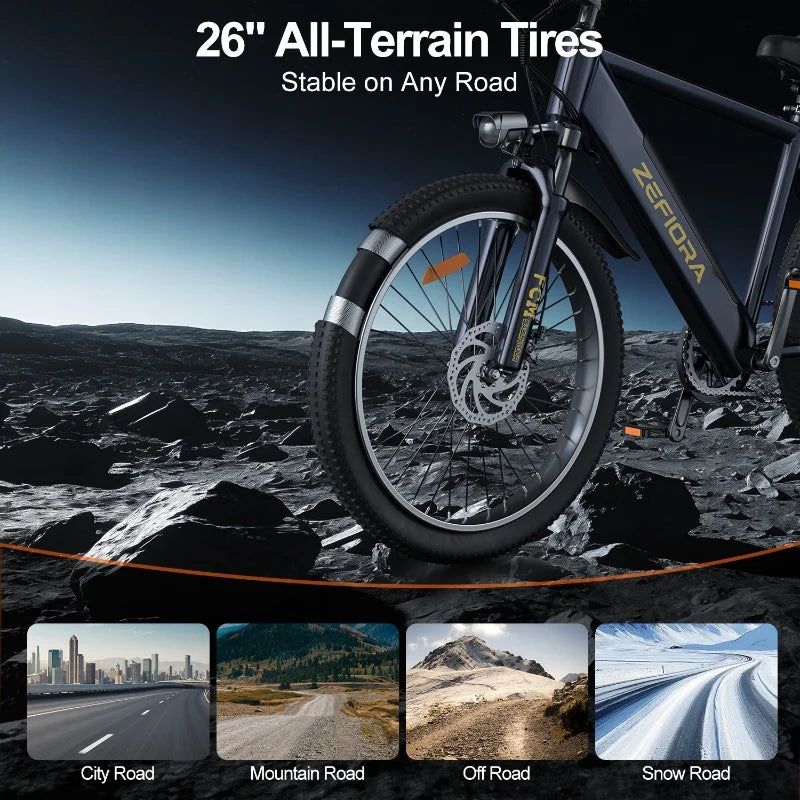Electric Bike 14 26 Inch 1000w 48v 10ah 15ah 17.5ah Aluminum Alloy,adjustable Front Brake Seat Cheap Electric Bicycles For Adult