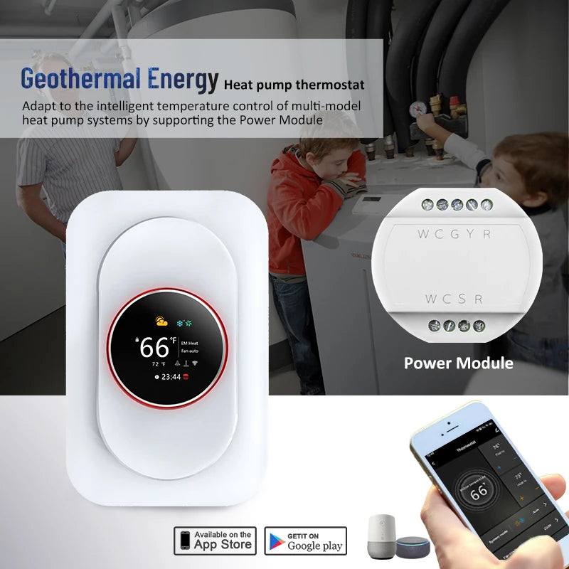 Beca Weekly Programmable matter Smart Home Thermostat With TFT LCD Display Floor Heating Thermosta Alexa Google Assistant