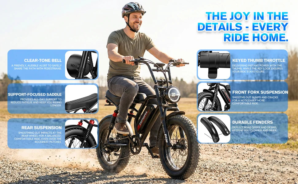 Hot 14 20 Inch Bike Electric,1000w 2000w Adjustable Front Brake Seat 30-50mph 48v 15a 17.5a 20a,for Two Wheels Electric Bicycle