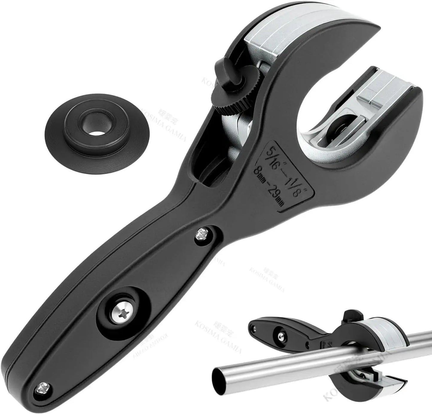 Versatile Ratchet Tube Cutter for Plumbing Repair Cuts Copper Aluminum Iron Stainless Steel PPR PE Pipes Easily Cutter Tool