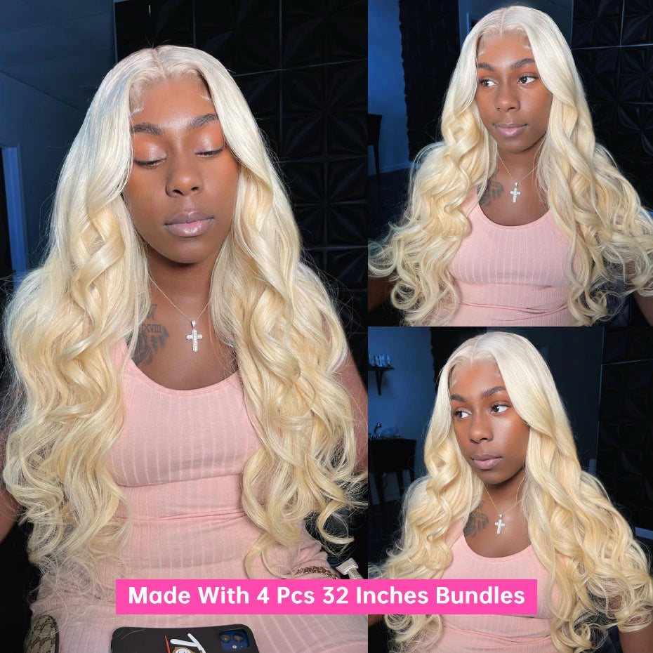 30 40 Inches 613 Honey Blonde Bundles Remy Human Hair Weave Bundles Double Track Peruvian Body Wave Bundles Human Hair Extension