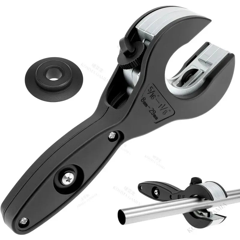 Versatile Ratchet Tube Cutter for Plumbing Repair Cuts Copper Aluminum Iron Stainless Steel PPR PE Pipes Easily Cutter Tool