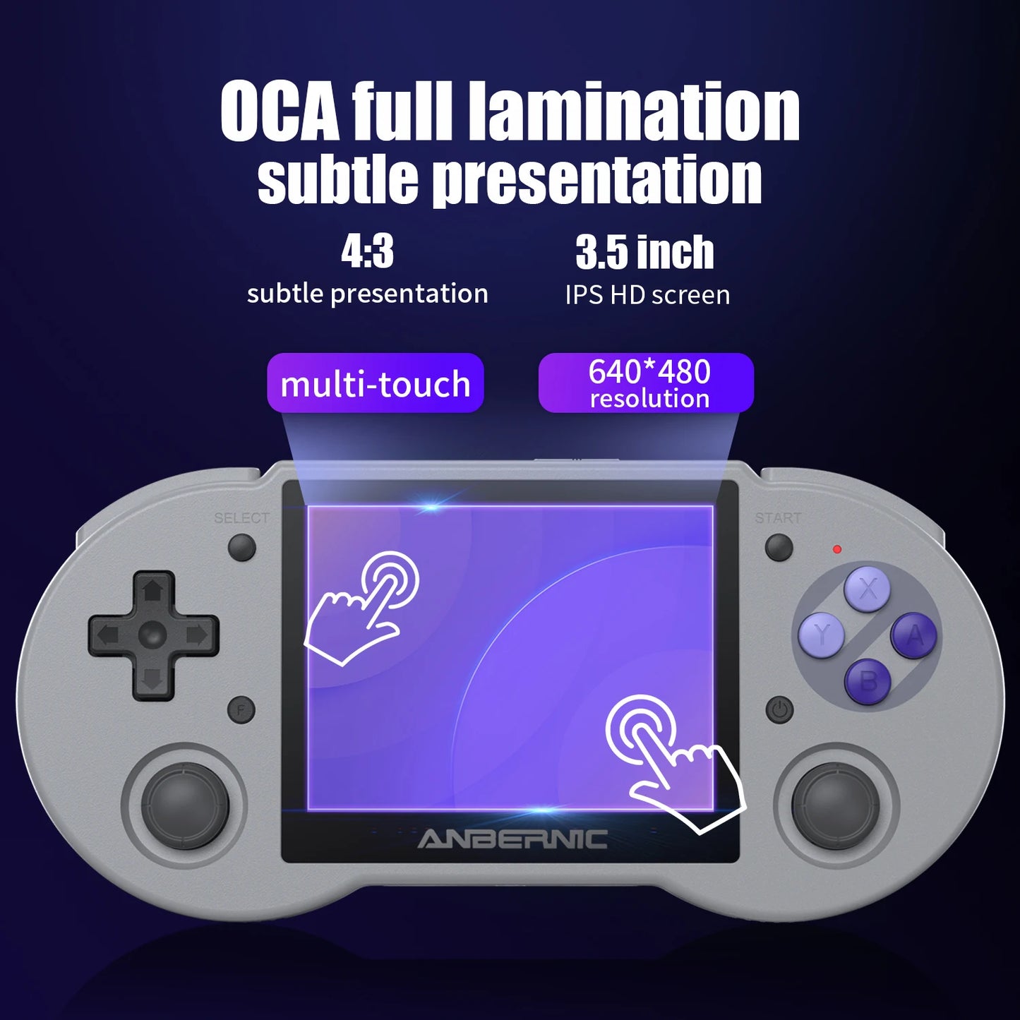 Anbernic RG353P Retro Handheld Video Game Console 3.5-inch IPS Screen Dual OS System RK3566 Bluetooth HD 5G Wifi Games Player