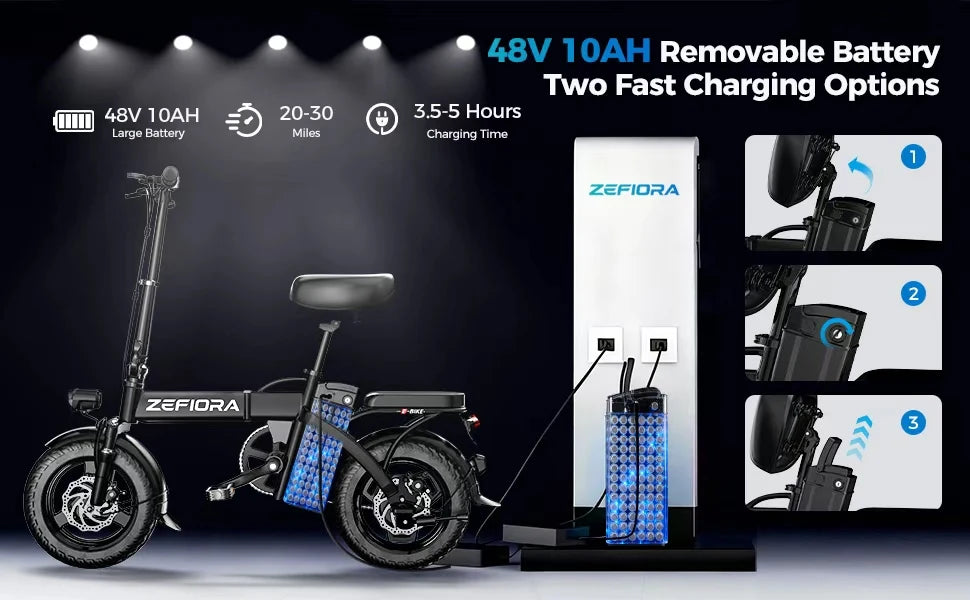 Hot 14 20 Inch Bike Electric,1000w 2000w Adjustable Front Brake Seat 30-50mph 48v 15a 17.5a 20a,for Two Wheels Electric Bicycle