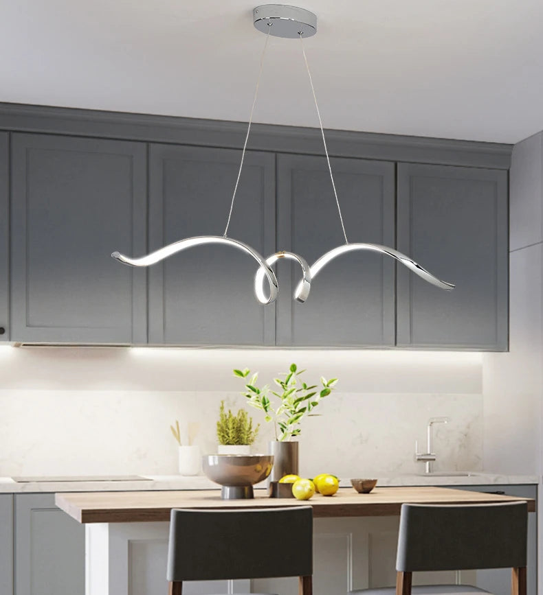 Nordic Modern Minimalism Pendant Lights Led Pendant Lamp Dining Room Kitchen Island Led Chandelier Dining Table Remote Control