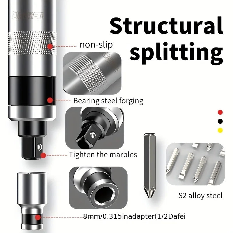 Heavy-Duty Impact Screwdriver Set - Manual Power Tool for Stubborn Screws, Automotive & Machinery Repair - Chrome Vanadium Steel
