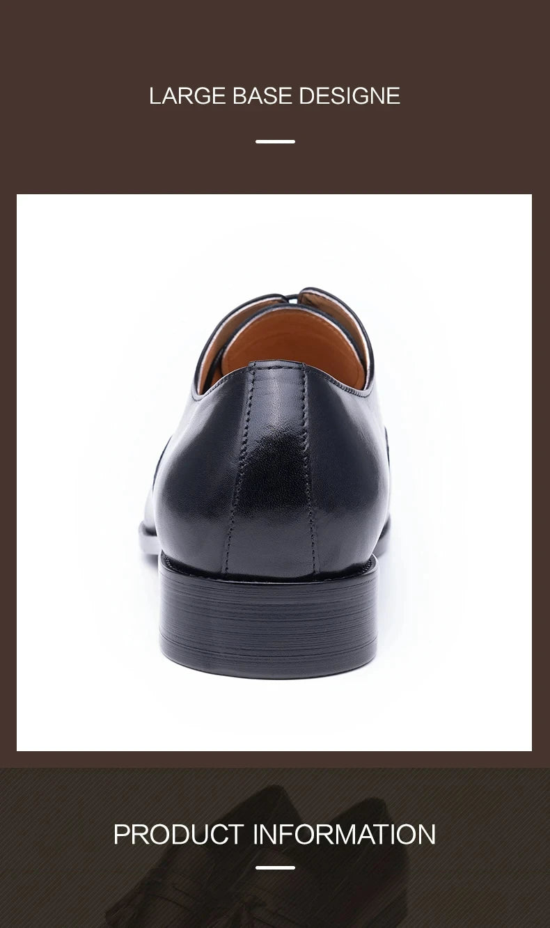 Luxury Mens Leather Wedding Shoes China Factory Hot Selling Handmade Genuine Men Formal Dress Shoes Lace-Up Classic Brogue Shoe